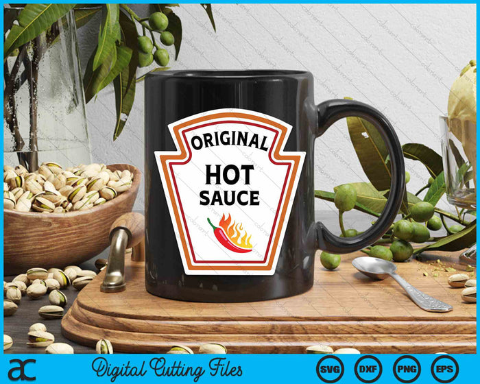 Original Hot Sauce Funny Group Condiments Halloween Costume SVG PNG Digital Cutting File