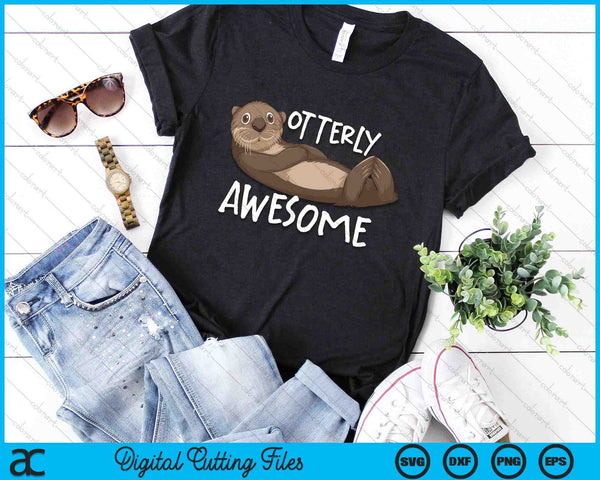 Otterly Awesome For Sea Otter Lover SVG PNG Digital Printable Files