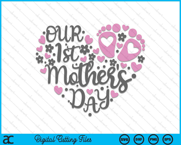 Our 1st Father's Day SVG PNG Digital Cutting Files