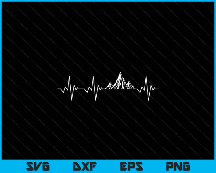 Outdoors Wildlife Forest Nature Heartbeat Mountains Hiking SVG PNG Digital Printable Files