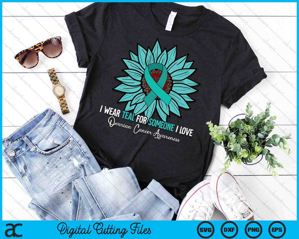 Ovarian Cancer Awareness SVG PNG Digital Cutting Files - on a t-shirt