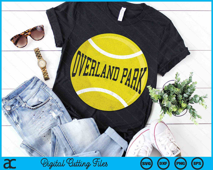 Overland Park Tennis Fan SVG PNG Digital Cutting Files