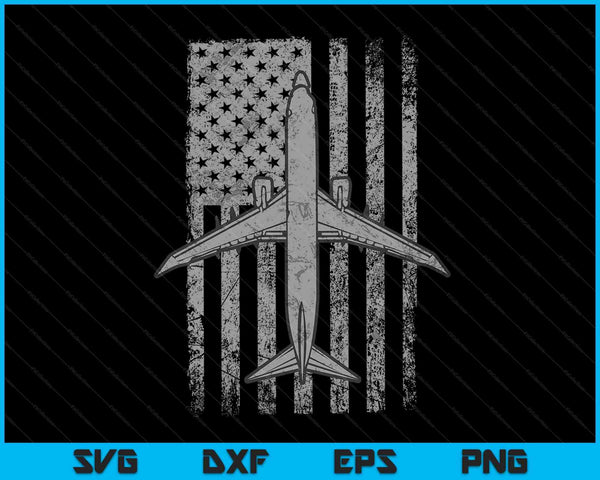 P-8 Poseidon Anti-onderzeeër vliegtuig Vintage vlag SVG PNG digitale snijbestanden
