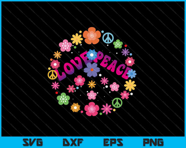 Vredesteken liefde SVG PNG snijden afdrukbare bestanden