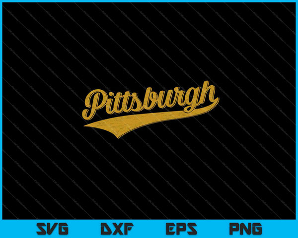 Pittsburgh Pennsylvania Varsity SVG PNG cortando archivos imprimibles