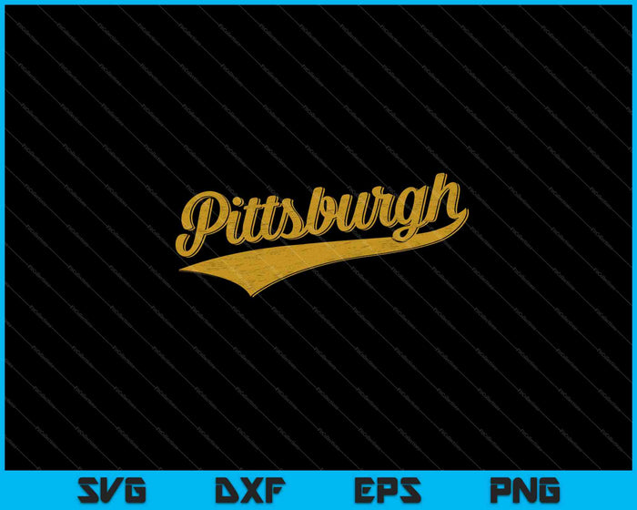 Pittsburgh Pennsylvania Varsity SVG PNG snijden afdrukbare bestanden