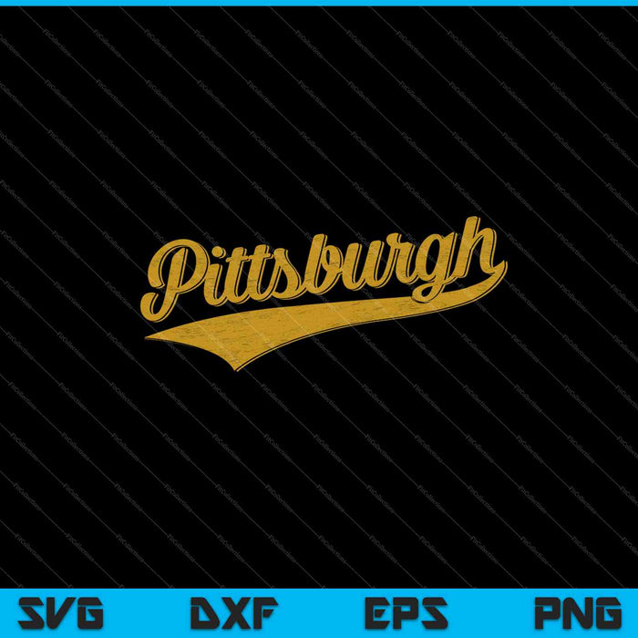 Pittsburgh Pennsylvania Varsity SVG PNG snijden afdrukbare bestanden