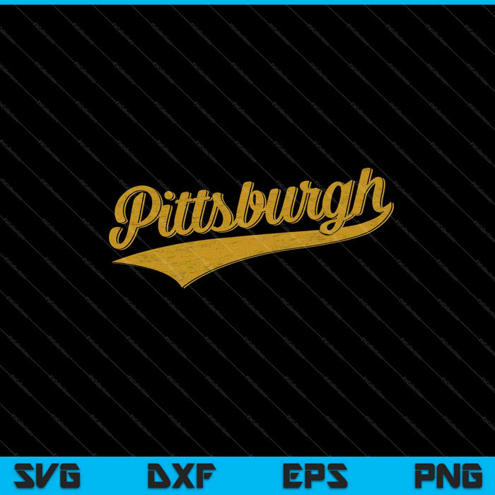 Pittsburgh Pennsylvania Varsity SVG PNG cortando archivos imprimibles