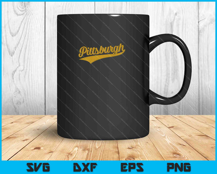 Pittsburgh Pennsylvania Varsity SVG PNG cortando archivos imprimibles