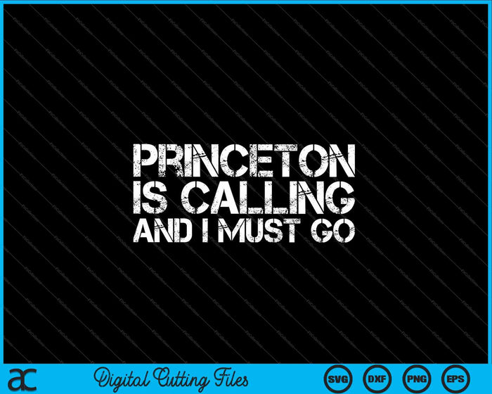 Princeton Nj New Jersey grappige City Trip Home wortels SVG PNG digitale snijbestanden