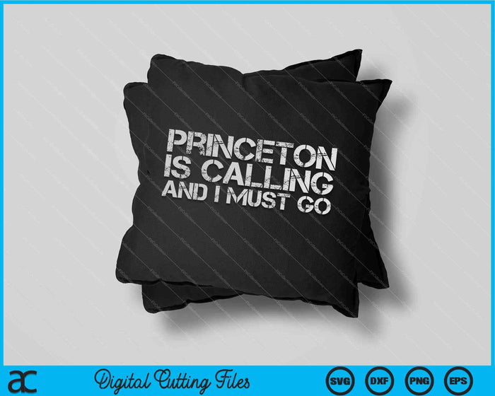 Princeton Nj New Jersey grappige City Trip Home wortels SVG PNG digitale snijbestanden