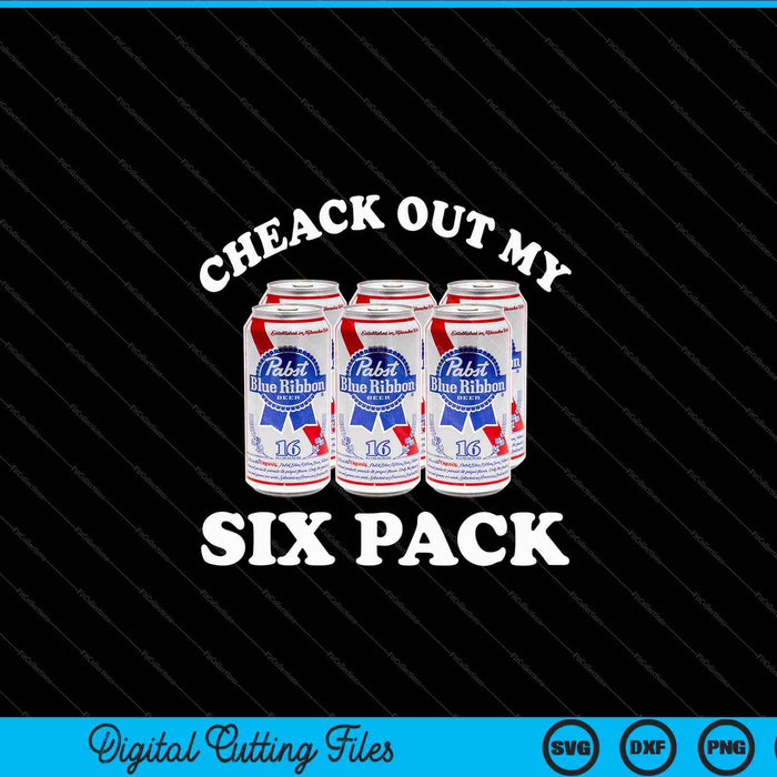 Pabst blue ribbon check out my six pack SVG cut file