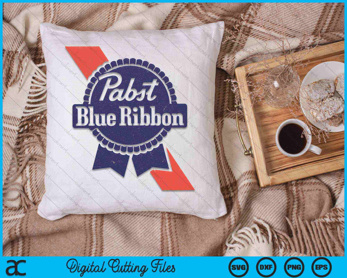 Pabst Blue Ribbon Sjerp & Lint Logo SVG PNG Digitale Snijbestanden