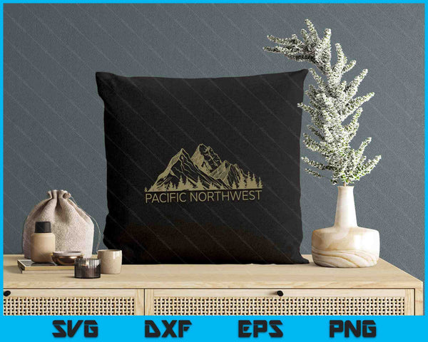 Pacific Northwest Mountain PNW Pacific Northwest SVG PNG Digital Printable Files