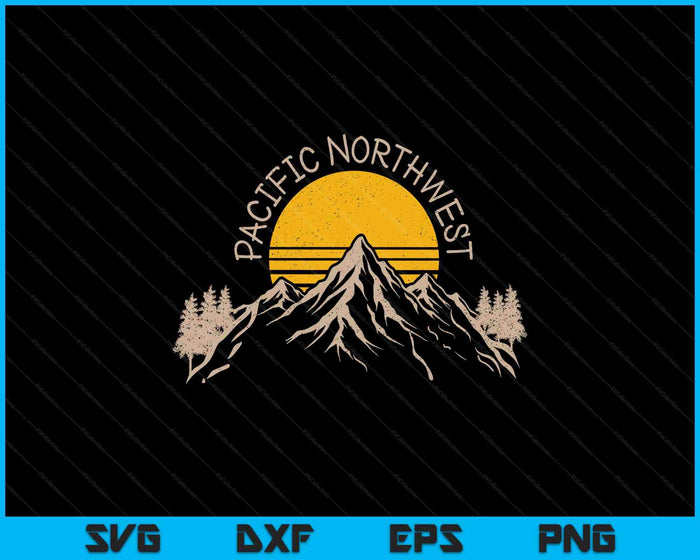 Pacific Northwest Pnw Oregon Washington Usa America Souvenir SVG PNG Digital Printable Files