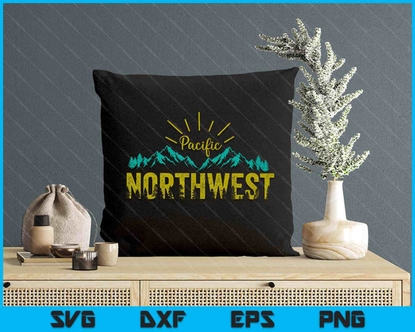 Pacific Northwest Pnw Vintage Oregon Washington SVG PNG Digital Printable Files