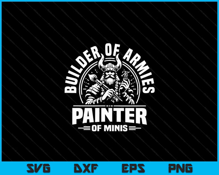 Painting Miniatures Role Playing Game Fantasy Warrior Minis SVG PNG Digital Printable Files