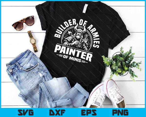 Painting Miniatures Role Playing Game Fantasy Warrior Minis SVG PNG Digital Printable Files