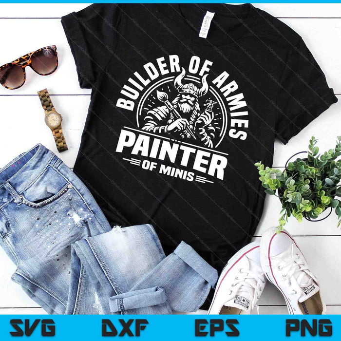 Painting Miniatures Role Playing Game Fantasy Warrior Minis SVG PNG Digital Printable Files