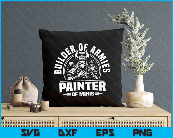 Painting Miniatures Role Playing Game Fantasy Warrior Minis SVG PNG Digital Printable Files