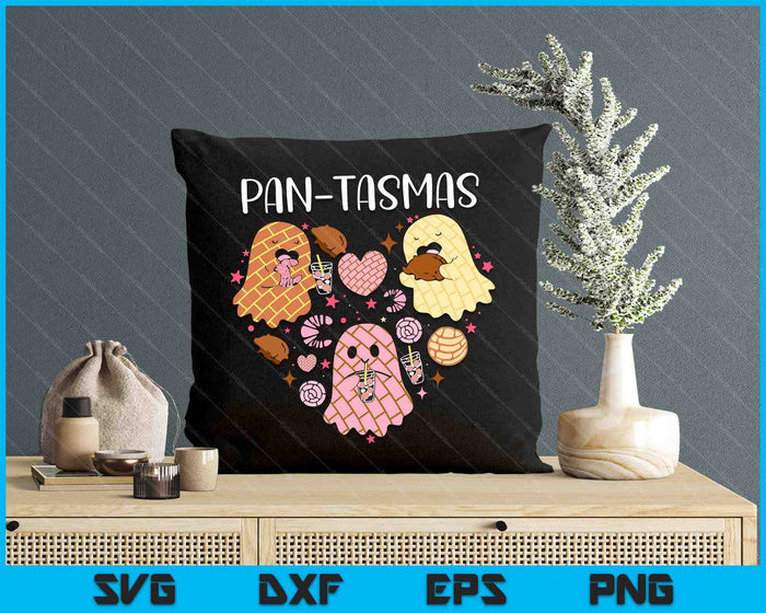 Pantasmas Ghost Funny Spooky Conchas Mexican Ghost Halloween SVG PNG Digital Printable Files