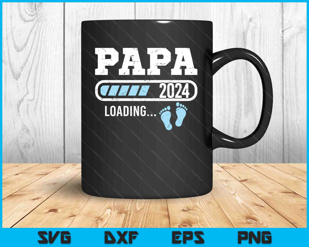 Papa 2024 Loading for Pregnancy Announcement SVG PNG Cutting Files ...