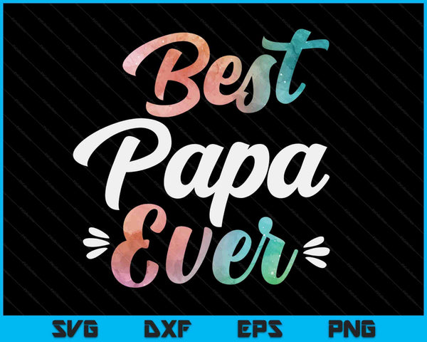 Papa Apparel Vaderdag voor de beste papa ooit SVG PNG digitale snijbestanden