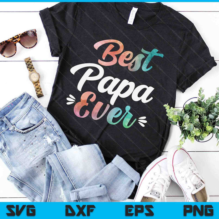 Papa Apparel Vaderdag voor de beste papa ooit SVG PNG digitale snijbestanden