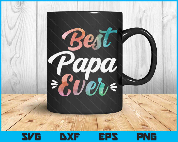 Papa Apparel Vaderdag voor de beste papa ooit SVG PNG digitale snijbestanden