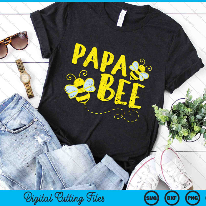 Papa Bee Family Matching Beekeeping Papa SVG PNG Digital Cutting Files