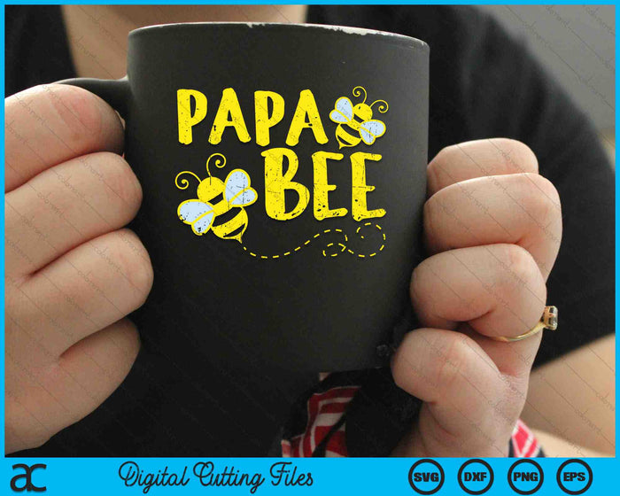 Papa Bee Family Matching Beekeeping Papa SVG PNG Digital Cutting Files