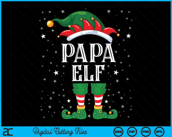 Papa Elf Family Christmas SVG PNG Digital Cutting Files