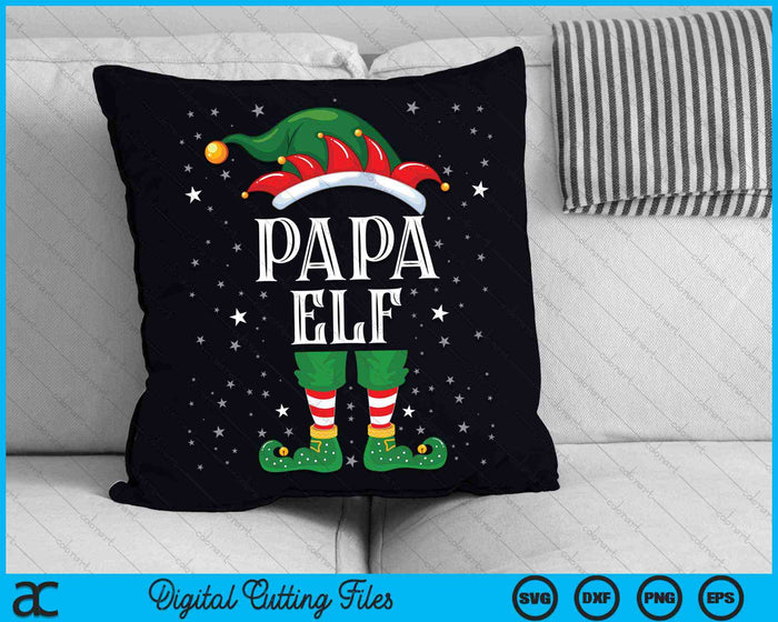 Papa Elf familie kerst SVG PNG digitale snijbestanden