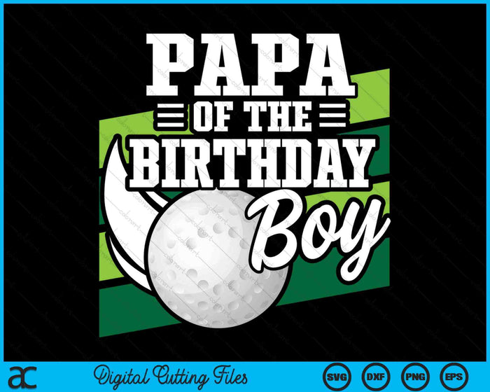 Papa Of The Birthday Boy Hockey Lover Birthday SVG PNG Digital Printable Files