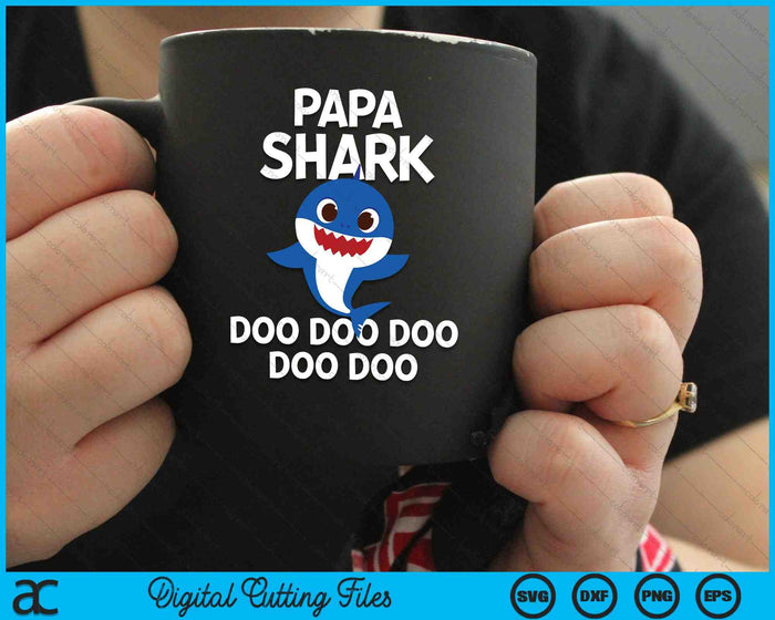 Papa Shark Doo Doo Doo SVG PNG Digital Cutting Files