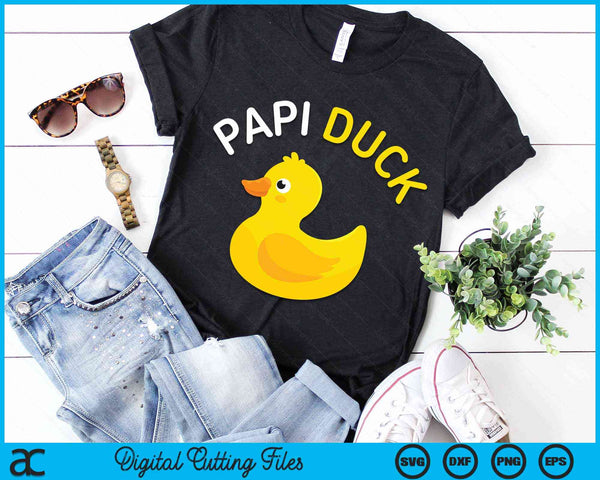 Papi Duck Rubber Duck Dad SVG PNG Digital Cutting File