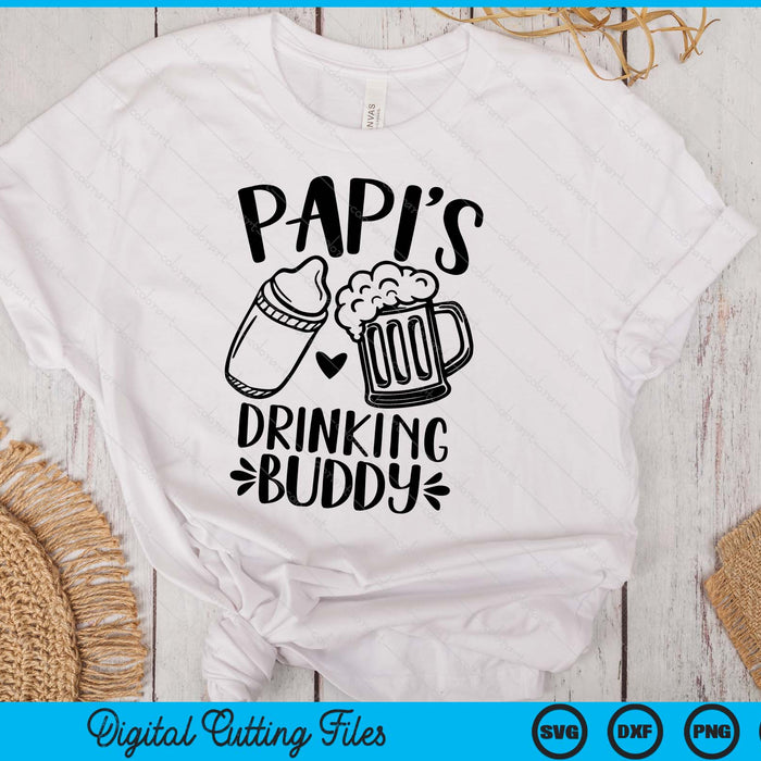 Papi's Drinking Buddy Father's Day SVG PNG Digital Cutting Files