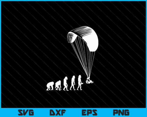 Paragliding parachutes soaring SVG cut file
