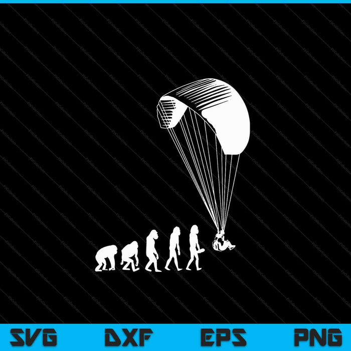 Paragliding parachutes soaring SVG cut file