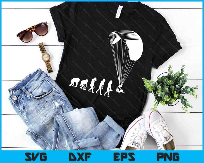 Paragliding Parachutes Soaring SVG PNG Digital Cutting Files