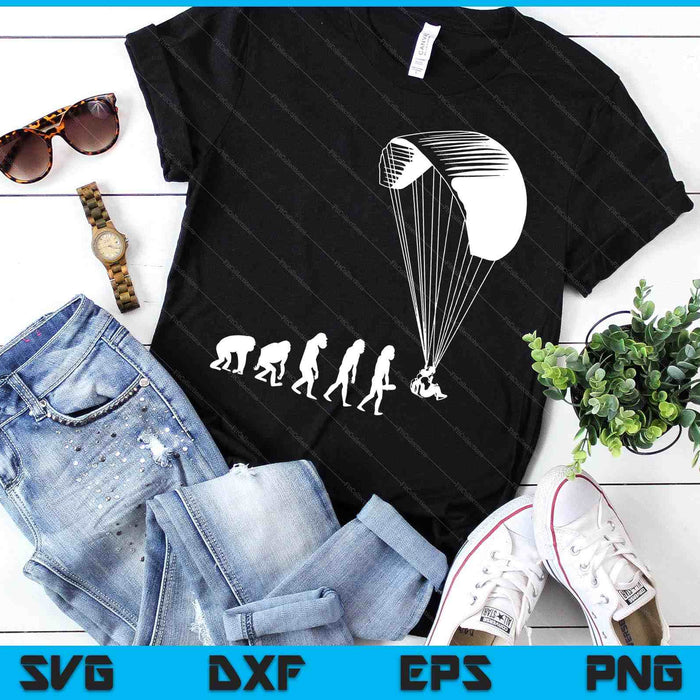 Paragliding Parachutes Soaring SVG PNG Digital Cutting Files