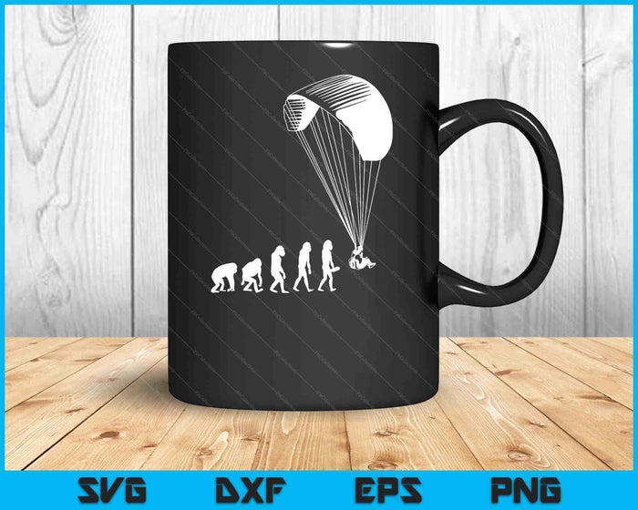 Paragliding Parachutes Soaring SVG PNG Digital Cutting Files