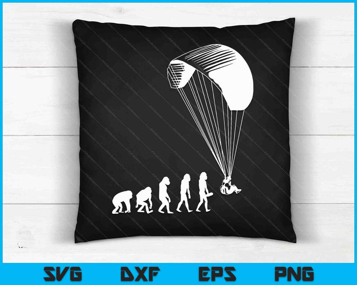 Paragliding Parachutes Soaring SVG PNG Digital Cutting Files