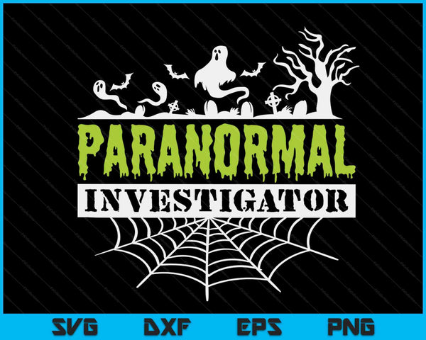 Paranormale onderzoeker Ghost jacht Ghost Hunter SVG PNG digitale snijbestanden