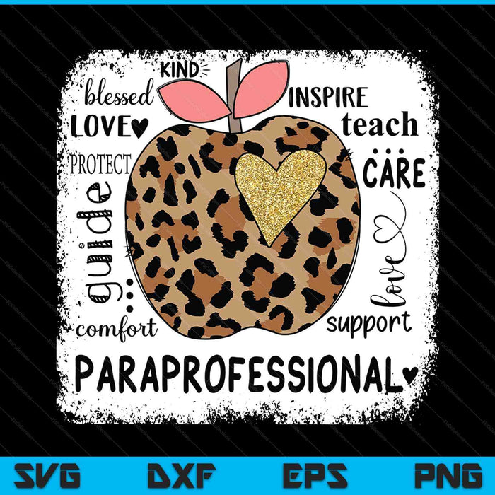 Mama Riborn Para professional Kind Blessed Teach Inspire Love Leopard SVG PNG Digital Printable Files