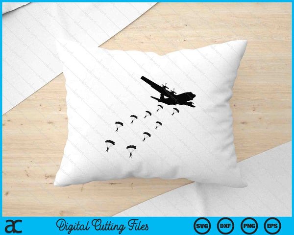Paratrooper Army Airborne Parachute Jump Paratroops SVG PNG Digital Printable Files