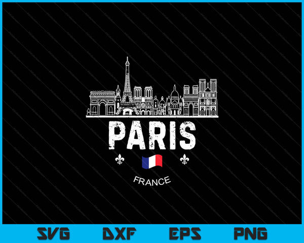 Paris souvenir travel SVG cut file