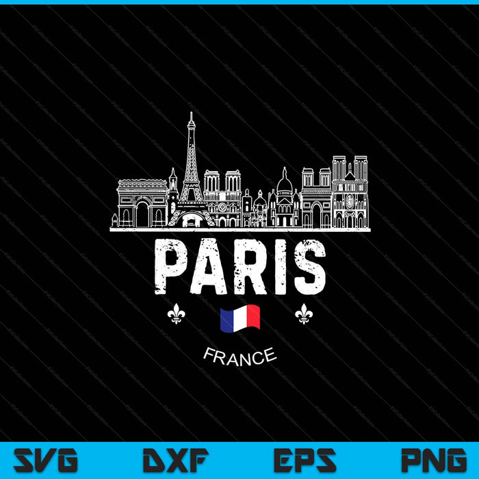 Paris souvenir travel SVG cut file