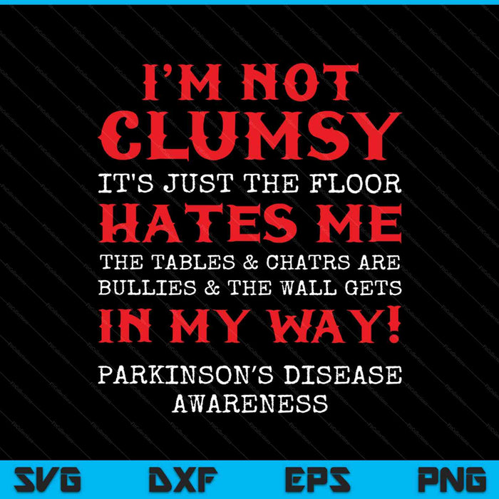Parkinsons disease awareness clumsy warrior survivor SVG cut file