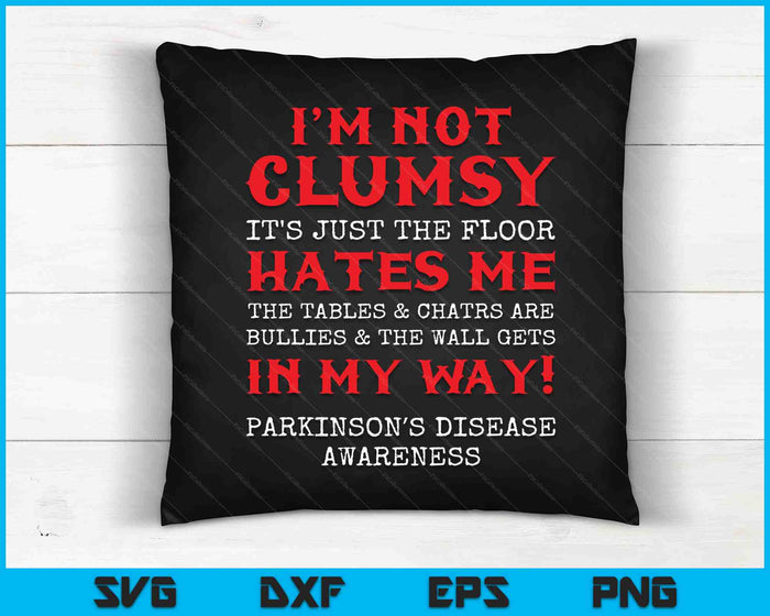 Parkinsons Disease Awareness Clumsy Warrior Survivor SVG PNG Digital Cutting Files